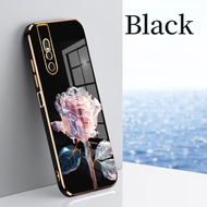 For Vivo Y17s Case Electroplated Rose Fashion Mobile Phone Case for Vivo Y17s Protective Cover Y17s Soft Case