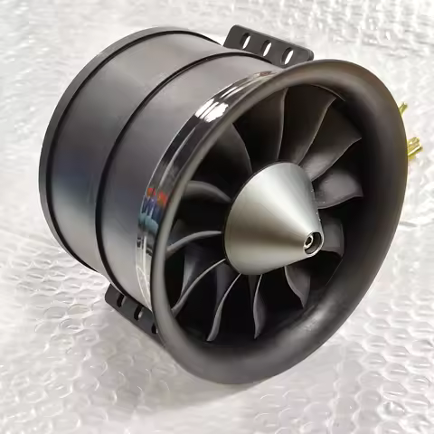 QX-MOTOR 6s 8s 12s Brushless Motor 90mm EDF Ducted 12 Blades Fan for RC Airplane Drone Model