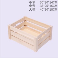 Vintage wooden box wooden box wooden crate box collection display supermarket display wooden basket