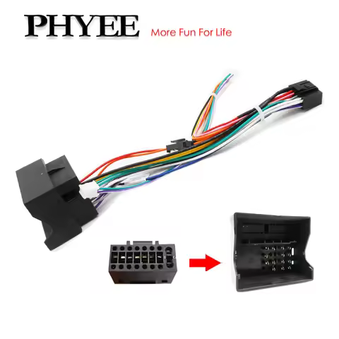 Quadlock Wiring Harness 16 Pin Plug to Quad Lock Connector Car Radio Cable Adapter for Golf Mk5 Mk6 