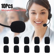 10Pcs Mini Black Mic Covers / Replacement Headset Foam Protector / Sponge Covers Microphone Cover fo