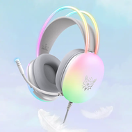 ชุดหูฟังแบบมีสายหูฟังหูฟังหูฟัง Gamer GAMING สําหรับ iPhone โทรศัพท์ PC พร้อมสายไมโครโฟนไมโครโฟนแบบพ