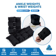 Ankle Weights / Wrist Weights 0.5kg–2.5kg – Adjustable, Comfortable, For Fitness, Running & Workout