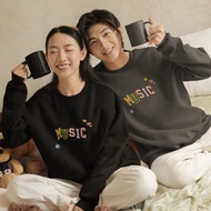 MUSIC || HOOWII Cotton Fleece Graphic Design Sweatshirt (50% Cotton, 50% Fleece) Unisex. S200612