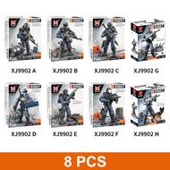 6PCS Special Forces Military Man Action Figure With Weapons And Accessories Assemble Toy Lightning Swat Team Building Blocks Play Set For Kids Boys Girls Children Gifts