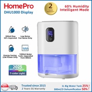 Dehumidifier | Air Purifier | Moisture Absorber | HomePro DHU1000 | 300ml/D | 1L | Low Noise | Bedro