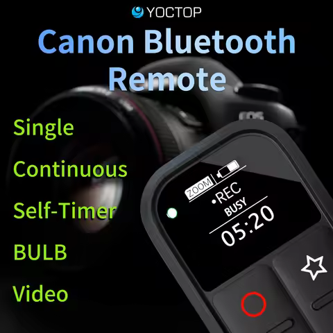 Remote Control for Canon Cameras with Sceen and Powerful New Funtions Compatible with BR-E1 R5 R6 R7