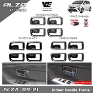 Vemart Perodua alza old 2013-2021 carbon fiber indoor handle frame cover accessories
