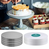 【BH】5Pcs/Set 8/10/12-Inch White Cake Board Greaseproof Non-stick Food Grade Thick Corrugated Paper R