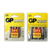 GP Supercell Battery AA/AAA 3 FREE 1