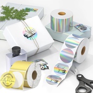 400/500Pcs Round Label Thermal Sticker Adhsive Paper for Gift Sticker School Supplies Adress for Pho