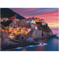 Cinque Terre Sunset- 1000 Piece Jigsaw Puzzle for Adults - Challenging Puzzle Perfect for Game Night