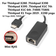 Gen 2ดองเกิล RJ45ต่อขยายอีเธอร์เน็ตอะแดปเตอร์สำหรับเลโนโว Thinkpad X280 X395 X390 X390โยคะ X13โยคะ G