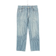 路易威登 LV x YK 南瓜圖案純棉牛仔褲，藍色，32號，二手男款