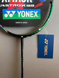 【全新包穿線】YONEX尤尼克斯 天斧 AX99 全碳素羽球拍 靈活轉彎控球型 黑綠色