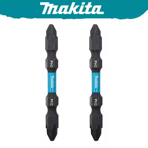 Makita Impact Double Ended Screw Bit PH2 65MM 2PCS High Hardness Wear Resistant Double Headed Bit To