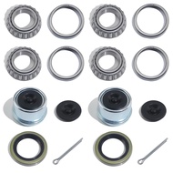2Sets L44643 / L44610 Trailer Hub Bearings Kit for 1'' Straight Axle, Trailer Spindle Bearing Kits w