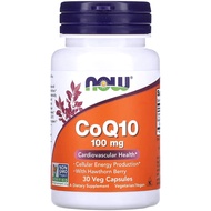 美國Now Foods 輔酶Q10 100毫克 含山楂果 30粒素食膠囊