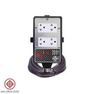 ELECTON ชุดสายพ่วง ปลั๊กยางทนไฟ/SB/4 เต้า 10A3X1.5 5M รุ่น ERB16-SB431505 - ELECTON, Home Appliances