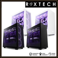 REXTECH NZXT H7 Flow Mid Tower Airflow TG ATX PC CHASSIS / ATX CASE [BLACK / BLACK & WHITE/ WHITE]