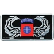 82nd Airborne AA Wings License Plate