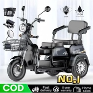 2025 NEW 1800W Scooter Electric Tricycle Escooter Ebike bicycle 3 roda elektrik basikal 3 wheels adu