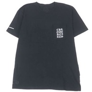 成色極佳的 CHROME HEARTS 100% 純棉字母印花 CH 短袖口袋 T 卹，黑色，L 碼，美國製造，正品，男士款