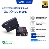 [IQTEK] Photoelectric Converter, IQ model optical Converter­-1F1E-AB, speed 100 mbps, 1 fiber optic