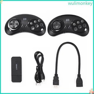 WU 16-bit Game Console Double High-definition Wired Controller for MD Genesis