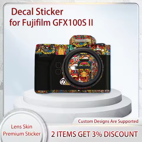 GFX100SII Skin Wrap Covered for Fujifilm Fuji GFX100SII Camera Skin Decal GFX100SII Decal Skin Prote
