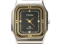 石英錶 [TENMA 2374]天馬 方型時尚錶[黑色面]中性/軍錶