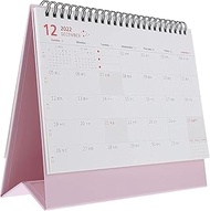 Desk Planner Office 2022 Desk Calendar Standing Coil Flip Desktop Calendar Monthly 12 Months Ornamen