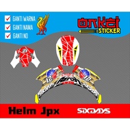 Jpx helmet decal sticker