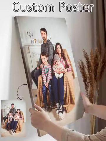 1Pc Custom Photo Print On Canvas,Custom photo For Wedding Day,Personalized Canvas Painting For Coupl