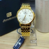 Jam Tangan Pria Benderson 1681 Original Gold White