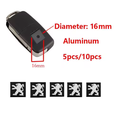 Car Stickers Peugeot Dedicated Key Shell Emblem Paster Fit For Peugeot 206 208 301 308 406 508 2008 