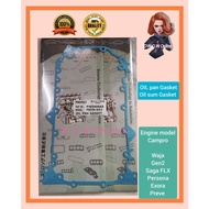 OIL PAN GASKET / OIL SUM GASKET PROTON CAMPRO WAJA GEN 2 GEN2 EXORA PREVE SAGA FLX BLM SATRIA NEOPER