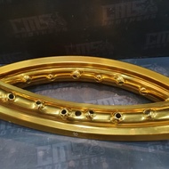 Velg Velek Alloy CRV Japan 17 140 Petak Kilat Gold 1set