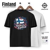 FINLAND ROVANIEMI FINLAND T-SHIRT COUNTRYTAG COTTON 30S SOUVENIR PREMIUM GIFT