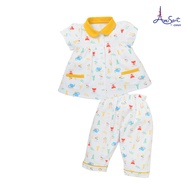 Amuantชุดนอนเด็กผู้หญิงเสื้อแขนสั้น กางเกงขายาว EH1K39