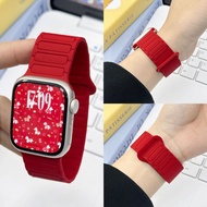 张婧仪同款新年红iWatch苹果表带适用iWatch10秋冬表带S11液态SE9kanqinwo2.my26.5.7