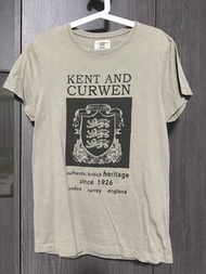 Kent &amp; curwen  貝克漢簽名款 t shirt size s  #23衣櫃出清