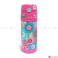 膳魔師 - 不銹鋼兒童吸管保溫杯 (絢麗花朵) 355mL-0145（平行進口）