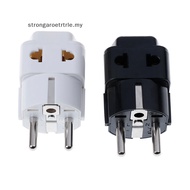 Strongaroetrtrle 1 to 2 Splitter Germany France 5mm plug to universal UK/US/EU/AU 2/ 3 pin soet MY