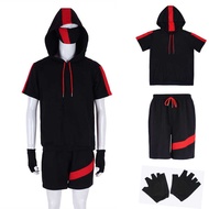 LY Royale Ikonik Costumes Cosplay Hoodie Full Set Sports Sweat Suit Outfits For Kid Men Top Shorts