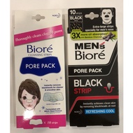 BIORE PORE PACK (10'S WHITE STRIP) / MEN'S BIORE PORE PACK (10'S BLACK STRIP)