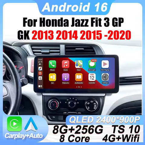 Android For Honda Jazz Fit 3 GP GK 2013 2014 2015 -2020 Touch Screen Wireless Carplay Android Auto C