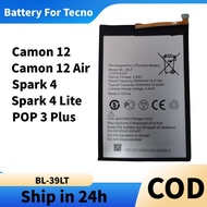 Battery Bateri for TECNO CAMON 12 / 12 AIR / Spark 4 / Spark 4 Lite / POP 3 Plus Batery BL-39LT