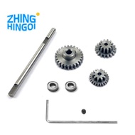 Metal Transmission Gear with D Axis Gearbox Steel Gears Set for WPL D12 1/10 RC Car Upgrade Parts Ac