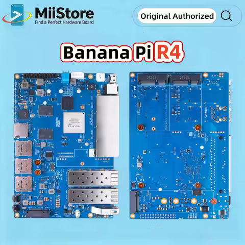 New Banana Pi BPI R4 4G RAM 8G EMMC with MTK MT7988A Supports 2 SFPs